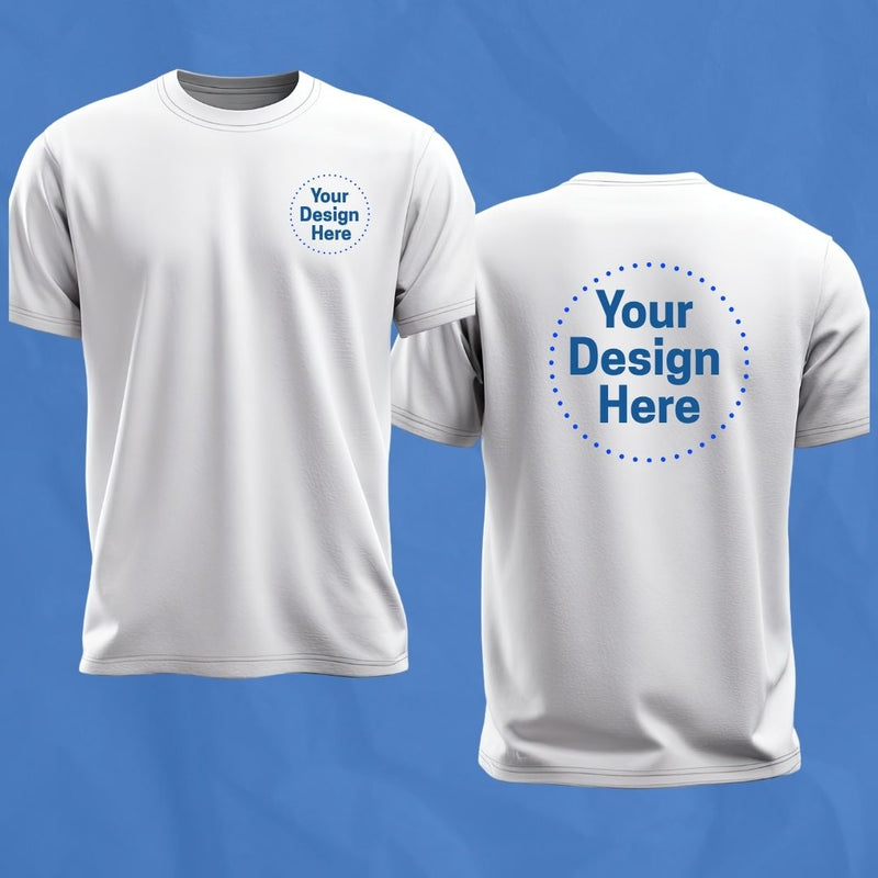 Custom Printed T-Shirts | 2 Logos