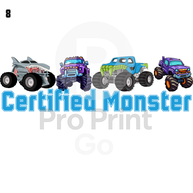 Halloween Ready-to-Press DTF Transfers | Certified Monster Trucks