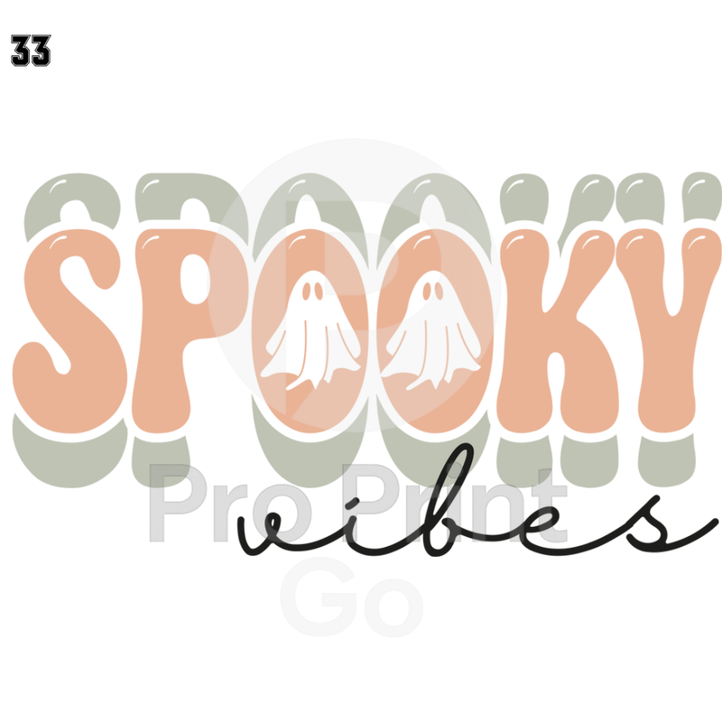 Halloween Ready-to-Press DTF Transfers | Spooky Vibes
