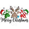 Christmas Ready-to-Press DTF Transfer | Merry Christmas Paws