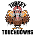 Thanksgiving Ready-to-Press DTF Transfer | Turkey & Touchdowns