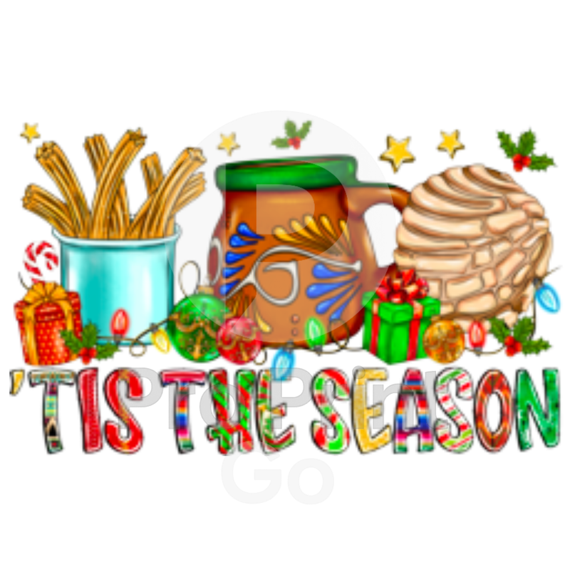 Christmas Ready-to-Press DTF Transfer | 'Tis The Season (Hispanic)
