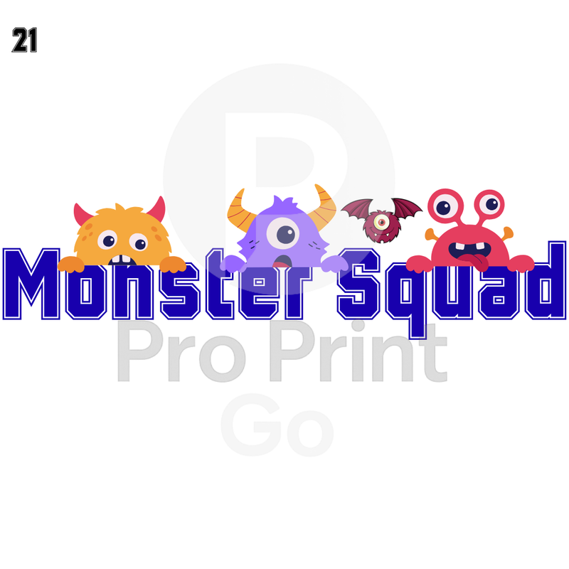 Halloween Ready-to-Press DTF Transfers | Monster Squad