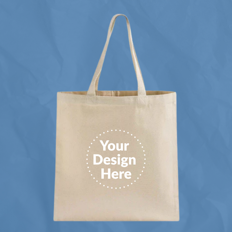Custom Canvas Tote Bag 8 oz. | Add Your Logo or Design