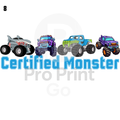 Halloween Ready-to-Press DTF Transfers | Certified Monster Trucks