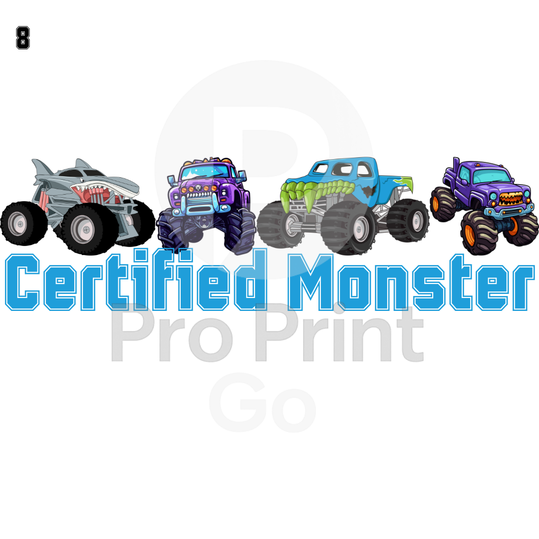 Halloween Ready-to-Press DTF Transfers | Certified Monster Trucks