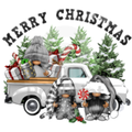 Christmas Ready-to-Press DTF Transfer | Merry Christmas Gnomes