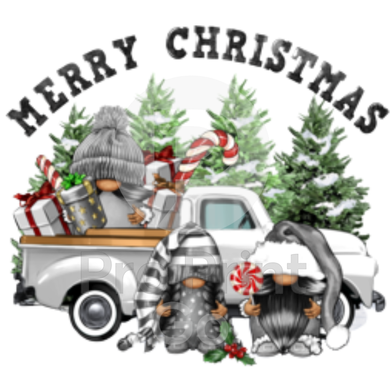 Christmas Ready-to-Press DTF Transfer | Merry Christmas Gnomes