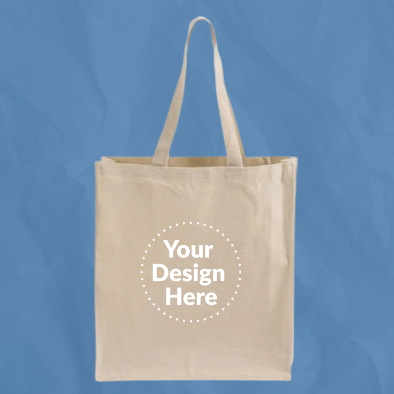 Custom Gusseted Canvas Tote Bag | Add Your Logo or Design