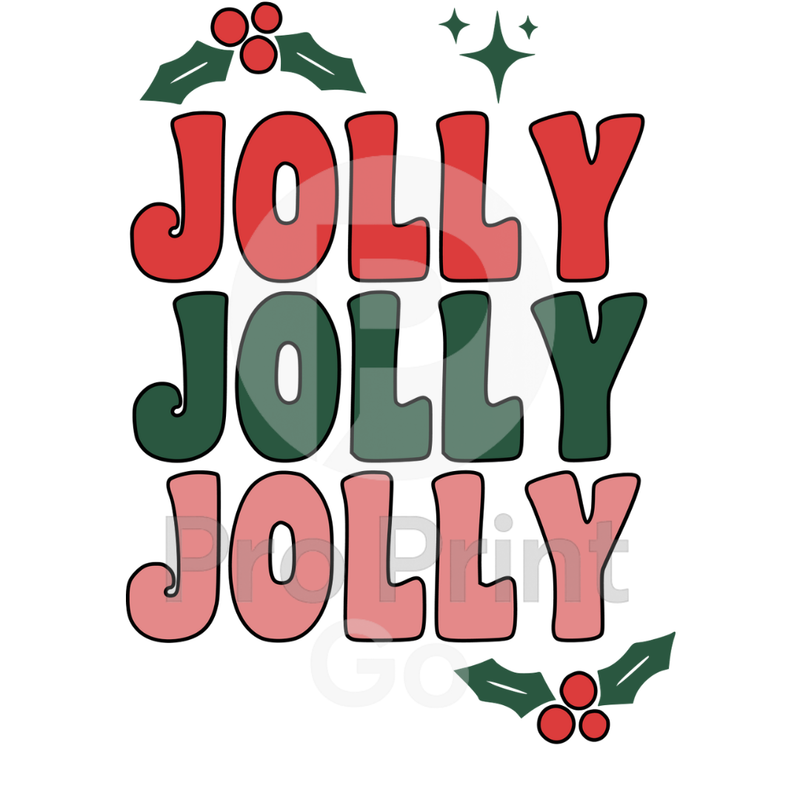 Christmas Ready-to-Press DTF Transfer | Jolly