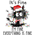 Christmas Ready-to-Press DTF Transfer | It's Fine I'm Fine