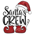 Christmas Ready-to-Press DTF Transfer | Santa's Crew