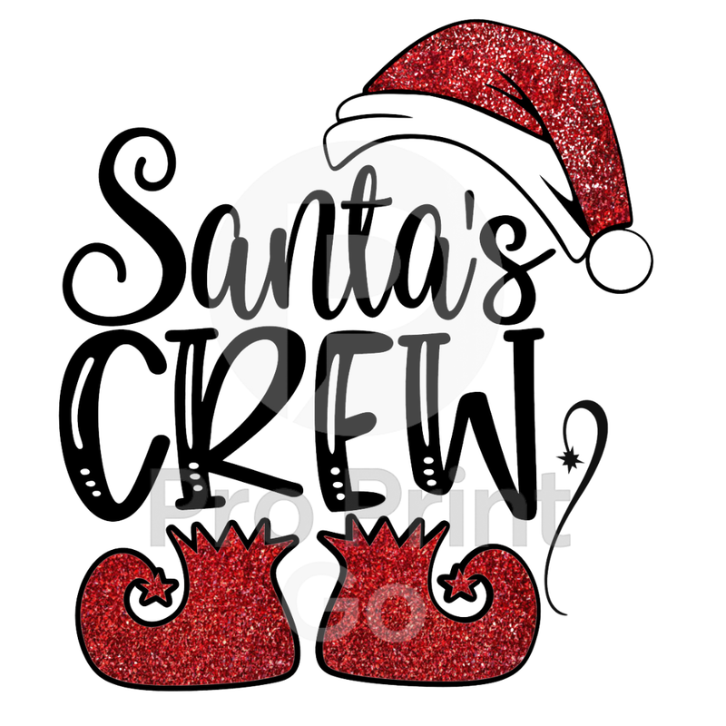 Christmas Ready-to-Press DTF Transfer | Santa's Crew