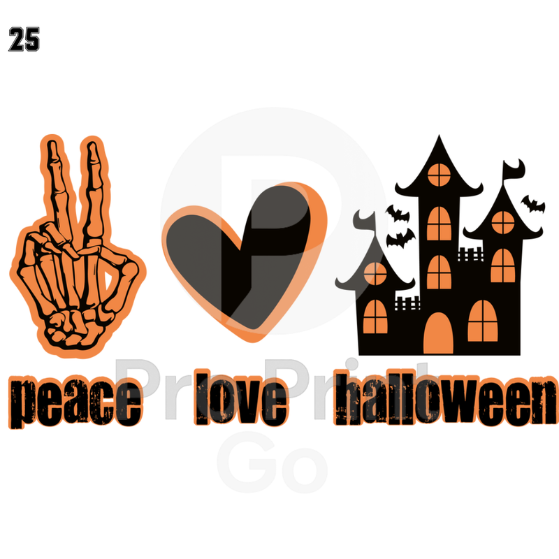 Halloween Ready-to-Press DTF Transfers | Peace Love Halloween