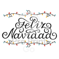 Christmas Ready-to-Press DTF Transfer | Feliz Navidad Lights
