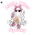 Halloween Ready-to-Press DTF Transfers | Little Miss Spooky
