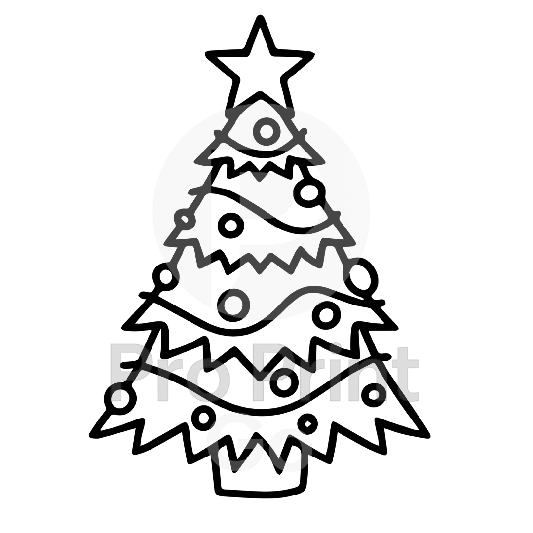 Christmas Ready-to-Press DTF Transfer | Christmas Tree