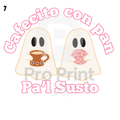 Halloween Ready-to-Press DTF Transfers | Cafecito Con Pan Pa'l Susto