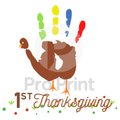Thanksgiving Ready-to-Press DTF Transfer | 1st Thanksgiving