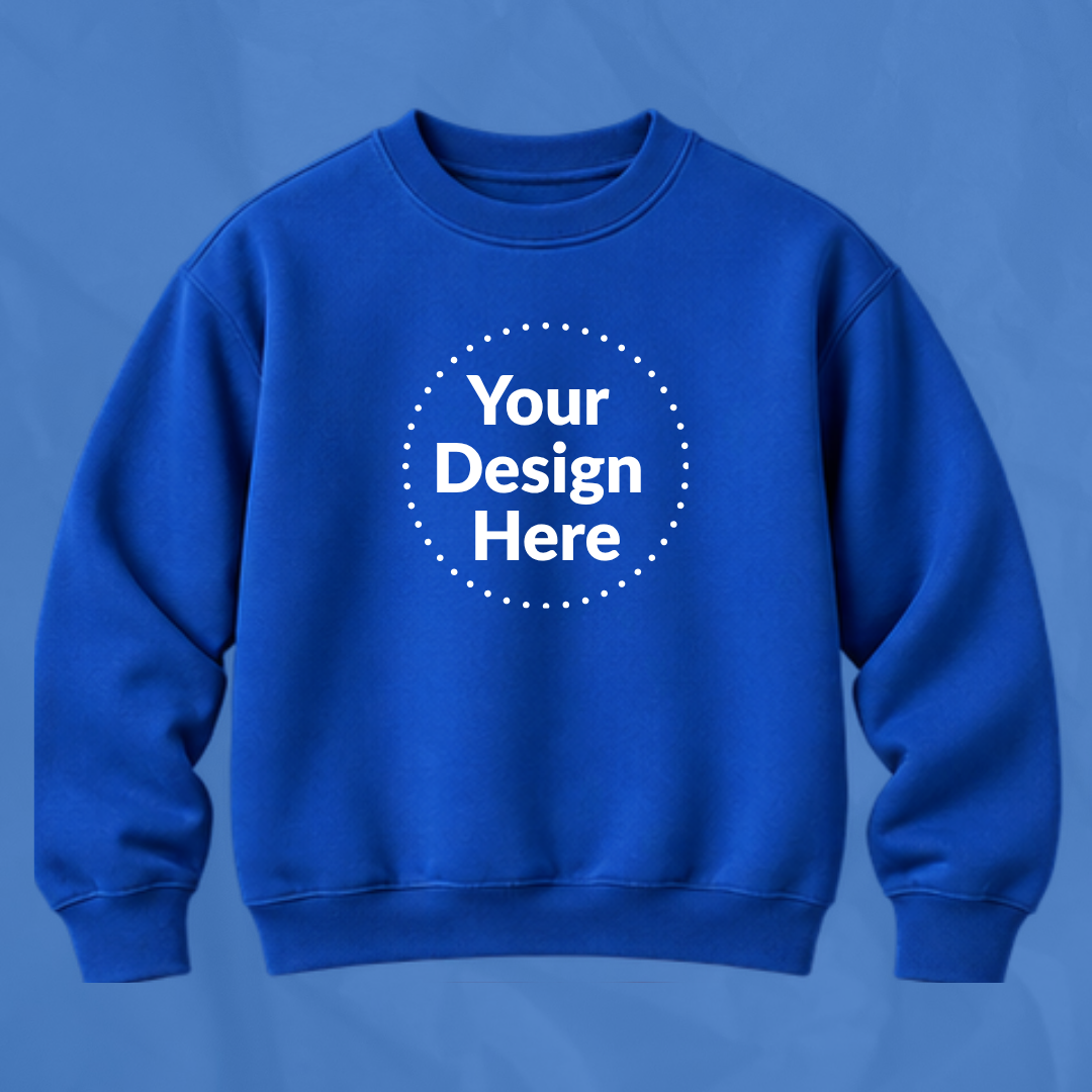 Youth Essential crewneck sweatshirt blank garment reference
